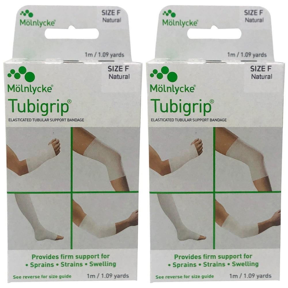 Molnlycke 1523 Tubigrip Compression Tubular Bandage Size F 4" x 1M