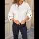 thumbnail image 5 of Blusas de Punto para Mujer 2025, Suéter de Cuello Redondo de Larga Extragrande, Blusas Informales de Negocios, Suéter Básico. L, 5 of 10