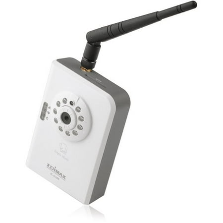 Edimax IC-3110W Wireless-N Plug-n-View Internet Camera with Night Vision, Build-in 1.3MP Lens, H.264, and E-Cloud Technology, White
