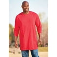 thumbnail image 3 of KingSize Men's Big & Tall Shrink-Less Lightweight Longer-Length Long-Sleeve Crewneck Pocket Tee, 3 of 4