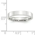 thumbnail image 3 of Primal Gold 10 Karat White Gold 4mm Standard Flat Comfort Fit Band Size 9, 3 of 6