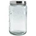 thumbnail image 1 of Mason Craft And More 4.6 Liter Square Glass Extra Large Canister With Pop Up Lid, 1 of 8