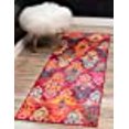 thumbnail image 3 of Unique Loom Sedona Over-Dyed Pattern Rug 2' 2 x 6' 7 Runner Pink/Red, 3 of 5