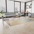 thumbnail image 2 of Fauteuil de Réception en Acier Lenox pour Salle d'Attente 2 Places / Acier Argenté / Brun, 2 of 5