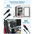 thumbnail image 5 of WAA 4L/6 Cans Mini Cosmetic Fridge Cooler Warmer for Skincare Makeup Medicine,Portable for Bedroom Car Office Dorm (Black), 5 of 7