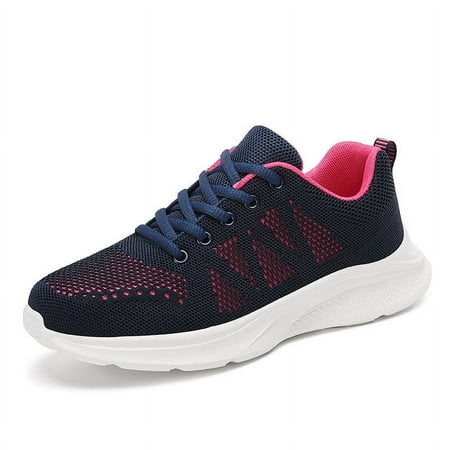 

Womens Trainer Shoes Lace Up Fitness Shoes Running Walking Sneakers Size 5-8.5