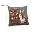 thumbnail image 6 of Halloween Throw Pillow 18x18 Cute Witch Ghost Linen Cushion, Decorative Pillow Covers for Couch Sofa Bedroom Living Room, Cozy Halloween Decorations by OVFUIZ, 6 of 7
