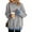 Gray #061, variant on Layered Look Sweatshirt for Women Leopard Print Cuffs and Hem Crewneck Long Sleeve Casual Fall Pullover