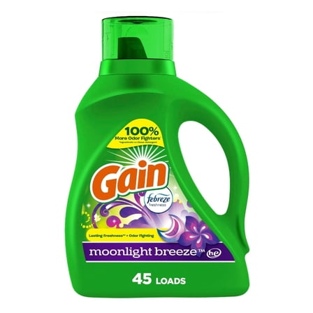 Gain   Aroma Boost Liquid Laundry Detergent (Pack 1) - 45 Loads, 65fl