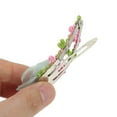 thumbnail image 4 of Unique Bargains 2 Pcs Hair Clip Grace Pastoral Style Mesh Flowers Duckbill Clip Green, 4 of 5