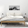 thumbnail image 4 of 3 Pcs Black & White Animal Wall Art Highland Cattle with Long Horns Pictures on Canvas Print Modern Texas Longhorn Wall Decor Western Decor for Farmhouse Office Wall Home Decoration, 4 of 6