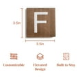 thumbnail image 3 of Stiles Crossword Letter Tiles, Wooden Wall Decor, 3.5 Inch, Walnut, Letter F, 3 of 7