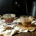 thumbnail image 4 of RENACLIPY Afternoon Tea Cup Set Light Brown Glass 1 Set, 4 of 5