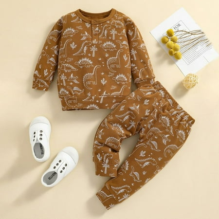 

Baozhu Toddler & Baby Boys Sweatshirt Trouser 2PCS Fall Casual Outfits