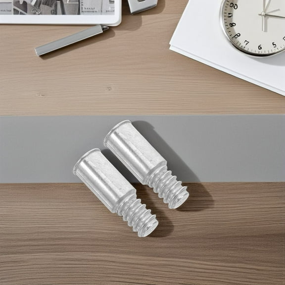 UPOUART 2-Pack Threaded Aluminum Broom Handle Adapters for Strong, Secure Connection and Easy Use