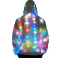 thumbnail image 1 of Chaqueta con flash LED para hombre y mujer, sudadera con capucha de béisbol, abrigo deportivo, vestido de fiesta, vestido de moda L, 1 of 5