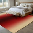 thumbnail image 2 of Yellow Dark Red Gradient Washable Area Rug 5 x 7 ft Minimalist Ombre Modern Art, Soft Non Slip Rugs Stain Repellent Indoor Felt Carpet for Living Dining Room Bedroom Home Office, 2 of 9