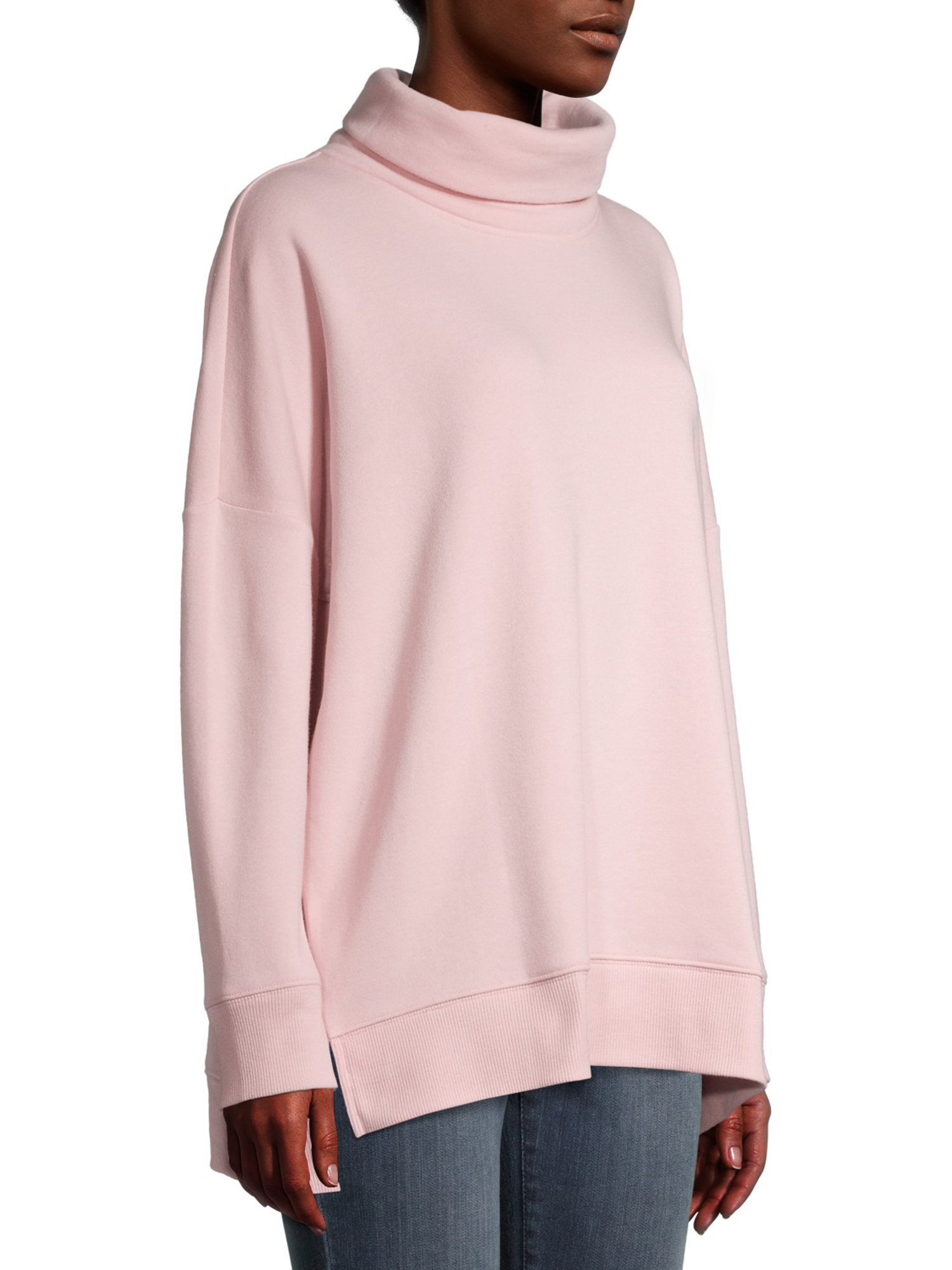 Cowl Neck Tunic Sweatshirt 