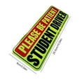 thumbnail image 3 of Safety Warning Driver Magnet Please Be Patient Student Driver Magnet Driver Bumper Reusable Reflective Sticker, 3 of 8