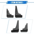 thumbnail image 5 of Unique Bargains Mud Flaps Kit Compatible for Dodge Charger 2015-2020 Quality Plastic Black Front and Rear Splash Guards, 5 of 6