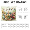 thumbnail image 5 of COMIO Easter Pillow Covers Happy Easter Decor Throw Pillow Covers Easter Bunnies Chicks Eggs Cushion Cases Decoration for Holiday Farmhouse Wedding Home Sofa Couch, 5 of 5
