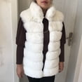 thumbnail image 2 of Chaleco de piel sintética con cuello alto para mujer, abrigo de imitación de zorro artificial, moda de otoño e invierno, novedad de 2023, 2 of 5