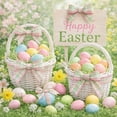 thumbnail image 4 of SIYTUAU 4.5 Yard Spring Color Polyester Ribbon With Easter Egg And Bunny Design For Diy Craft Gift Wrapping Floral Decoration, 4 of 7
