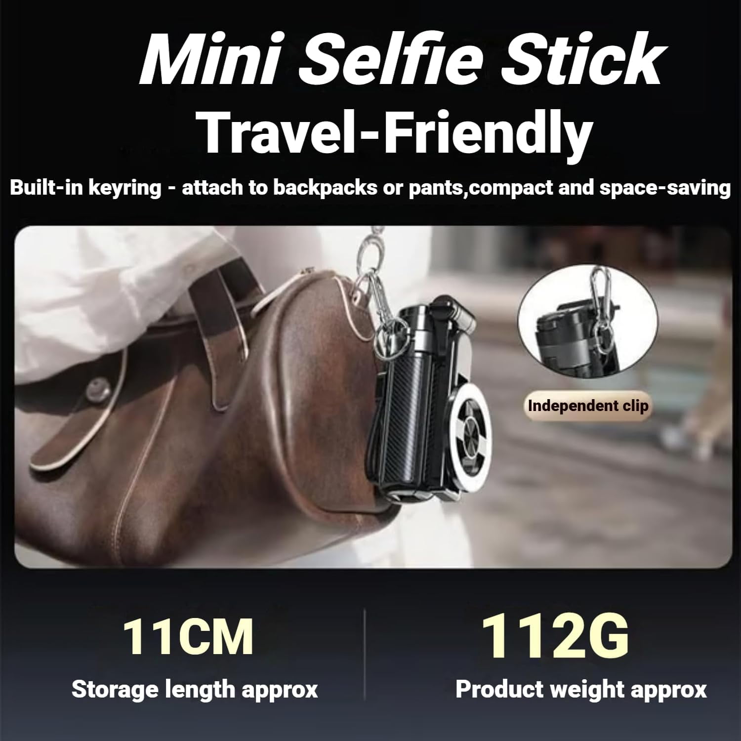 2026 New Magnetic Pocket Selfie Stick, 4-in-1 Multifunctional 360° Rotation Magnetic Selfie Stick, Portable Phone Tripod Stand with Wireless Remote for IPhone & Android, Video Recording