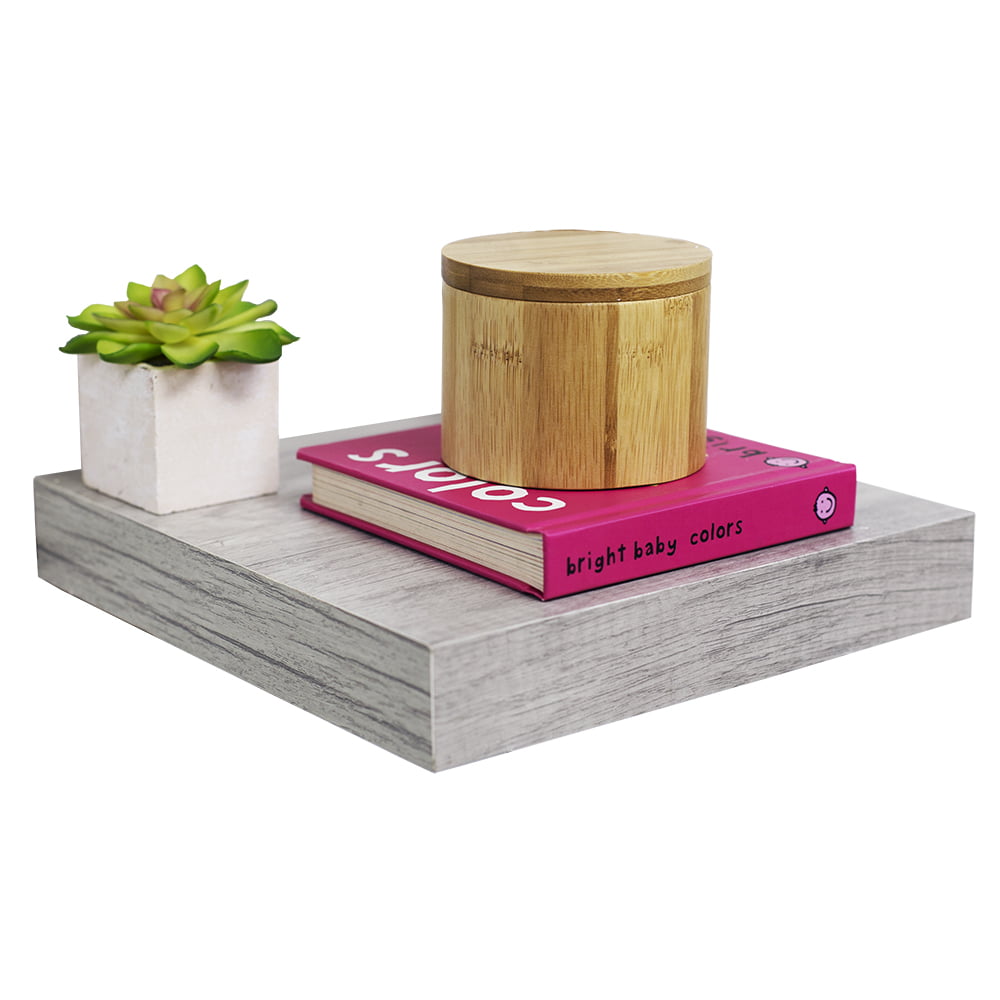 Decorative Square Wood Floating Shelf, Square Wood Shelves