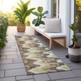 thumbnail image 6 of Addison Rugs Chantille Indoor/Outdoor Transitional Waves Chocolate Washable Runner Rug, 2'3" x 7'6", 6 of 6