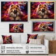 thumbnail image 4 of Designart "Charming Chow Chow" Animals Dog Floater Framed Wall Decor, 4 of 5