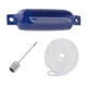 thumbnail image 3 of Defensas para barcos, protección solar marina inflable con pasador inflable acanalado doble Cuerda Blanca Azul, 3 of 9