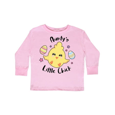 

Inktastic Happy Easter Aunty s Little Chick Gift Toddler Toddler Girl Long Sleeve T-Shirt