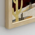 thumbnail image 5 of PixonSign Framed Wall Art Midnight Moon Cactus Desert Dune Prints, Set of 4 Minimalism Digital Art Paintings, Colorful Modern Wall Décor, Adhesive Canvas Posters for Home Decor - 8"x10" Natural, 5 of 5