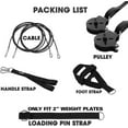 thumbnail image 3 of Yes4All Pulley Cable Attachment Full Set Black, 3 of 8