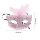 thumbnail image 2 of Ofertas Únicas 1 Pc Máscara de Fiesta de Medio Rostro con Patrón de Dragón para Fiesta de Máscaras Rosa, 2 of 5