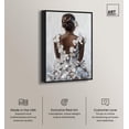 thumbnail image 2 of Her Ivory Blossom Dress Canvas Inspiring Women Protraits by Art Remedy, Black Frame, 30" x 45", 2 of 7