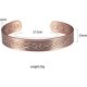 thumbnail image 2 of ZHAOCHENG Pulsera magnética de cobre Pulsera de cobre con imán retro de moda Regalo magnético de cobre, 2 of 5
