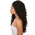 thumbnail image 2 of LUXLUXE Women Andrea 4x4 Curly Long 4X4 Hand Tied Lace Braid Wig, Beauty Heat Resistant Fiber,, 2 of 9