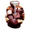 thumbnail image 4 of Sudadera con capucha con estampado 3D de comida, chocolate, hamburguesa, helado para hombre, estilo hip hop, informal, con gráfico de frutas, sudaderas de manga larga, 4 of 4