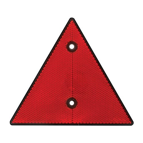 1 Pack Grand General 99555 Red 6” Triangle Warning Reflector