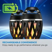 iLive TIKI Ultra Bluetooth Speaker with LED Flame, ISBW374BDL