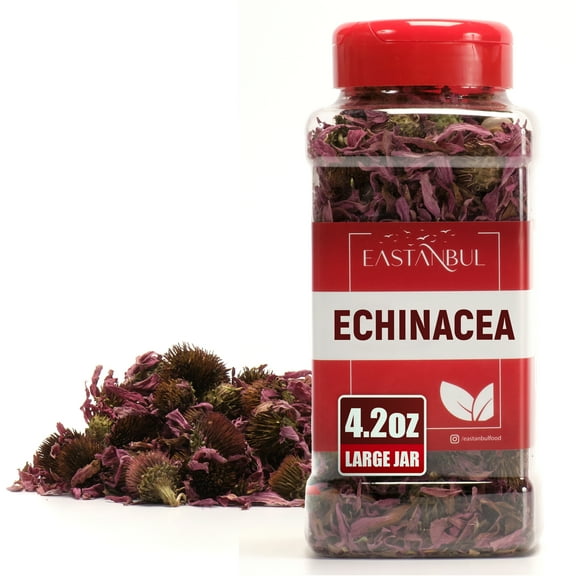 Eastanbul Echinacea Purpurea, 4.2oz Dried Echinacea Flowers & Leaves, Loose Leaf Whole Equinacea Herb