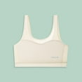 thumbnail image 4 of CYRBOKO Girls Bars, Comfortable 2-Pack Cotton Soft Breathable Seamless Bralettes Beige Size 7-13 T, 4 of 7