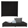 thumbnail image 1 of Box Base Cama King Size+Cabecera Nizza Negro+Almohada 2Pack+Protector Cloud+Sabanas Softy, 1 of 6