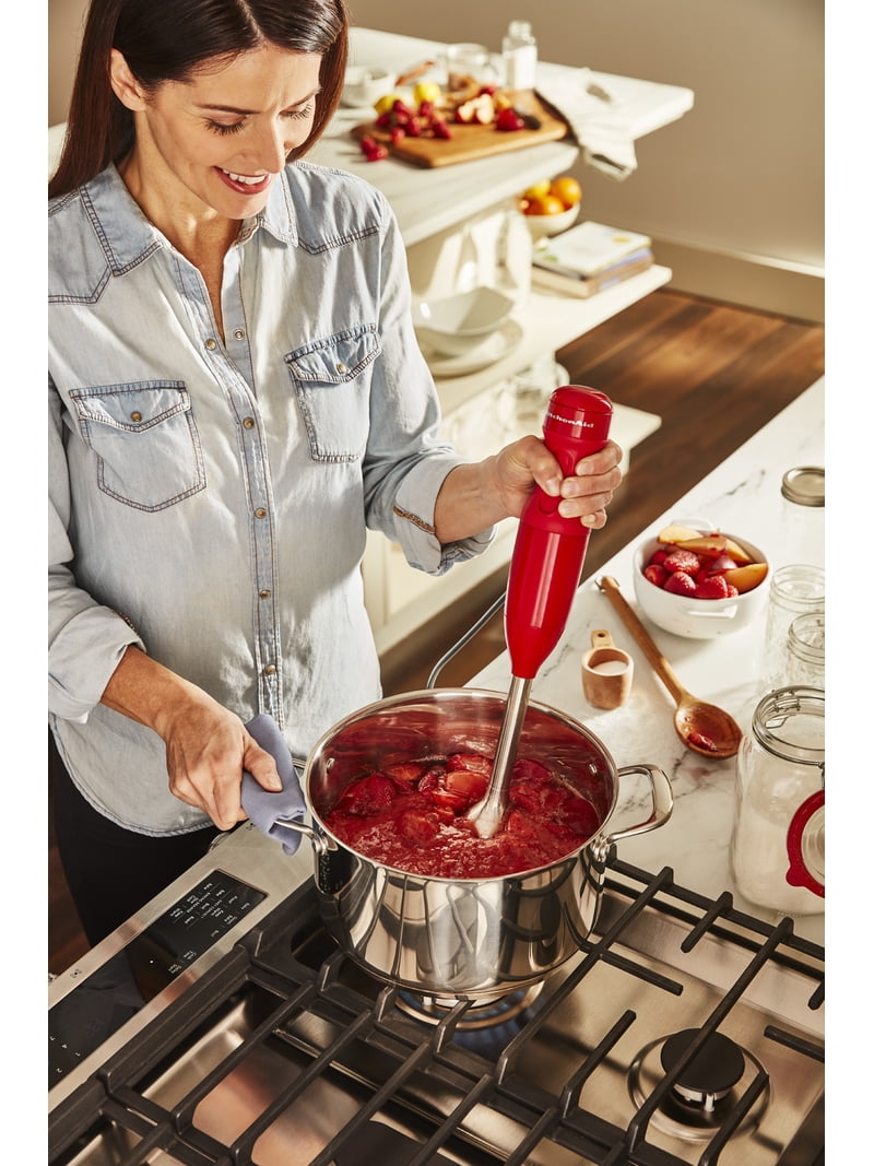 キッチン家電 HUROM H-100-EBAA01 RED KitchenAid, Hand Blender, Passion Red, 2-Speed, 8