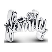 Pandora Handwritten Family Charm Sterling Silver Women's Jewelry