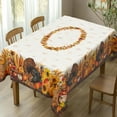 thumbnail image 3 of Thanksgiving Tablecloth Fall Tablecloth Rectangular 60x120 Inch, Autumn Harvest Turkey Pumpkin Table Cover Waterproof for Fall Thanksgiving Dinning Table Decorations, 3 of 6
