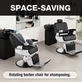 thumbnail image 5 of Artist Hand Heavy Duty Hydraulic Recliner Barber Chair Salon Hair Stylist Tattoo (Black), 5 of 15