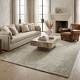thumbnail image 3 of Ox Bay Epoch 9' x 12' Blue/Beige Medallion Hand-Tufted Wool Blend Indoor Area Rug, 3 of 7